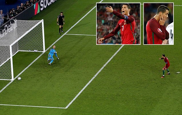 Ronaldo Belum Beruntung di Euro 2016, Penalti pun Gagal